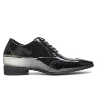 Mr. Aristotle 7cm | 2.8 inches Taller Patent Wedding Shoes Men