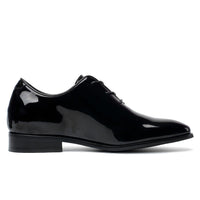 Mr. Assange Patent Black 7cm | 2.8 inches Taller Wedding Shoes for Men