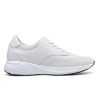 Mr. Atisha 7cm | 2.8 inches Taller White Elevator Casual Walking Shoes for Men