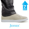 Mr. Banksy Beige 7cm | 2.8 inches Height Increasing Suede Sneakers for Men