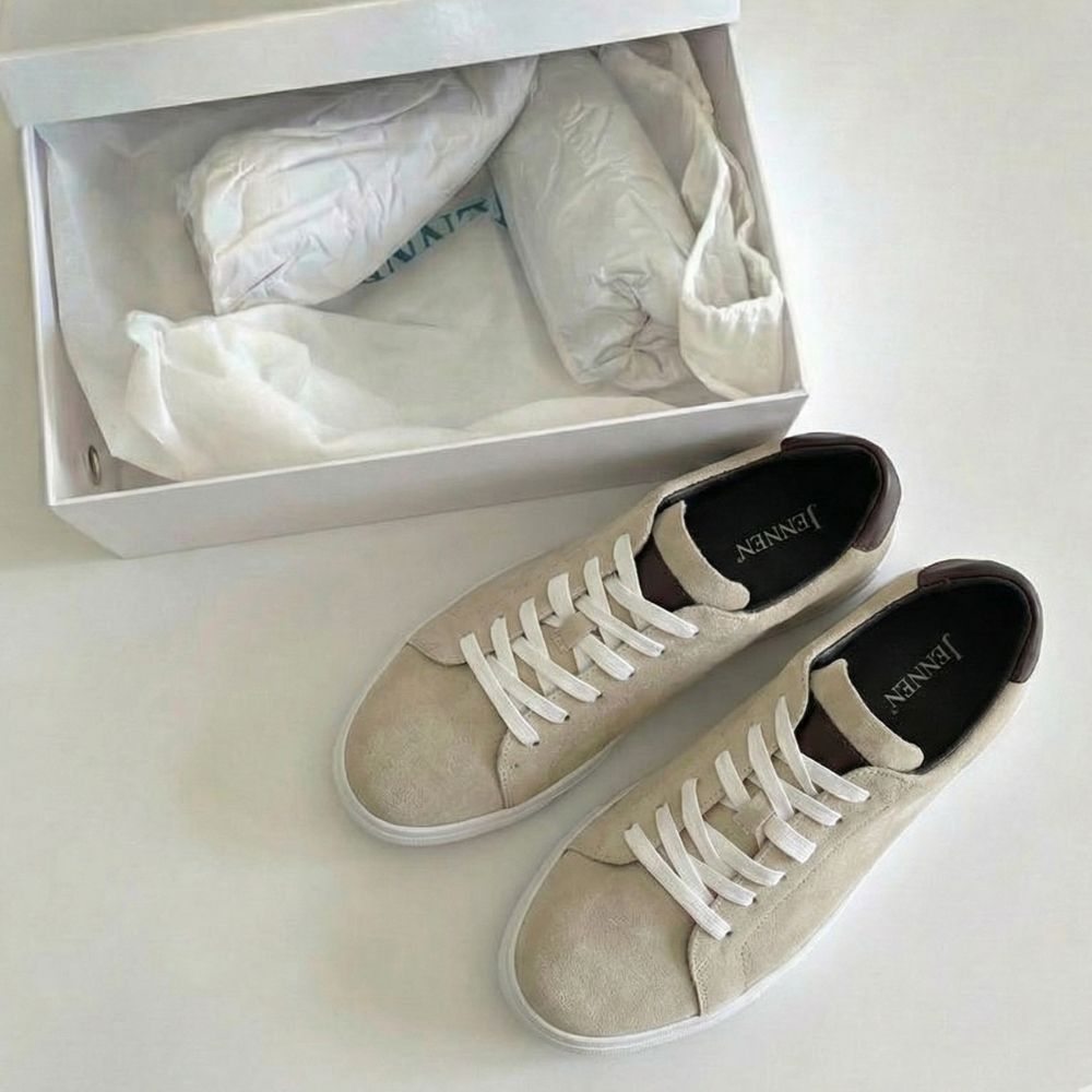 Mr. Banksy Beige 7cm | 2.8 inches Height Increasing Suede Sneakers for Men