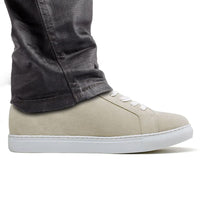 7cm Height Increasing Suede Sneakers for Men with pants