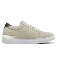 Mr. Banksy Beige 7cm | 2.8 inches Height Increasing Suede Sneakers for Men