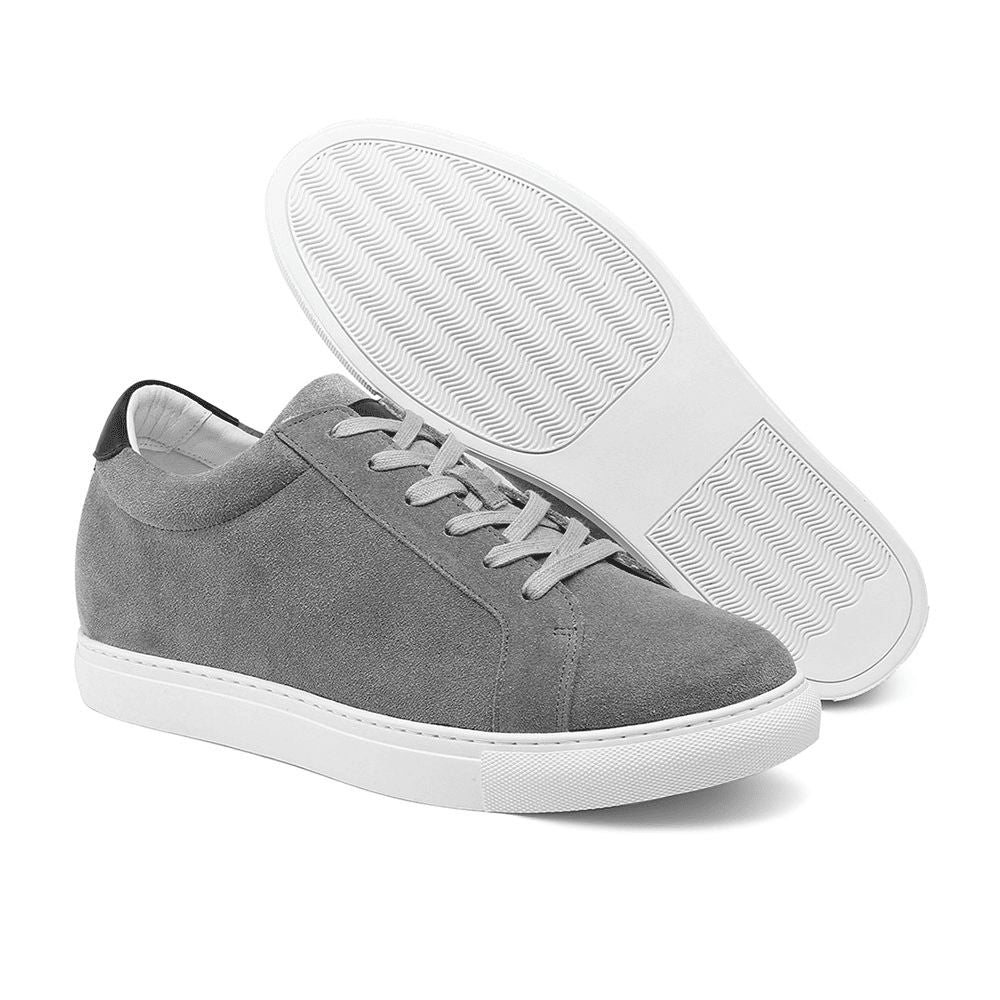 7cm Grey comfortable men's sneakers for everyday wear