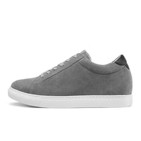 7cm | 2.8 inches Taller Suede Sneakers with Lifts for Men
