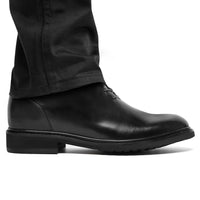 Mr. Barnett Black 8cm | Height-Boosting Lace-Up Boots (3.2")