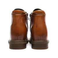 Mr. Barnett Brown 8cm | Handcrafted Gentleman’s Lace-Up Boots (3.2")