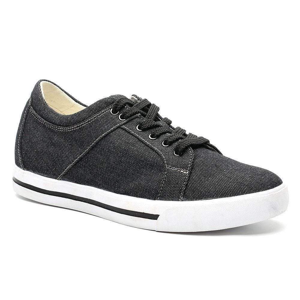 2 inches Taller Black Height Increasing Shoes