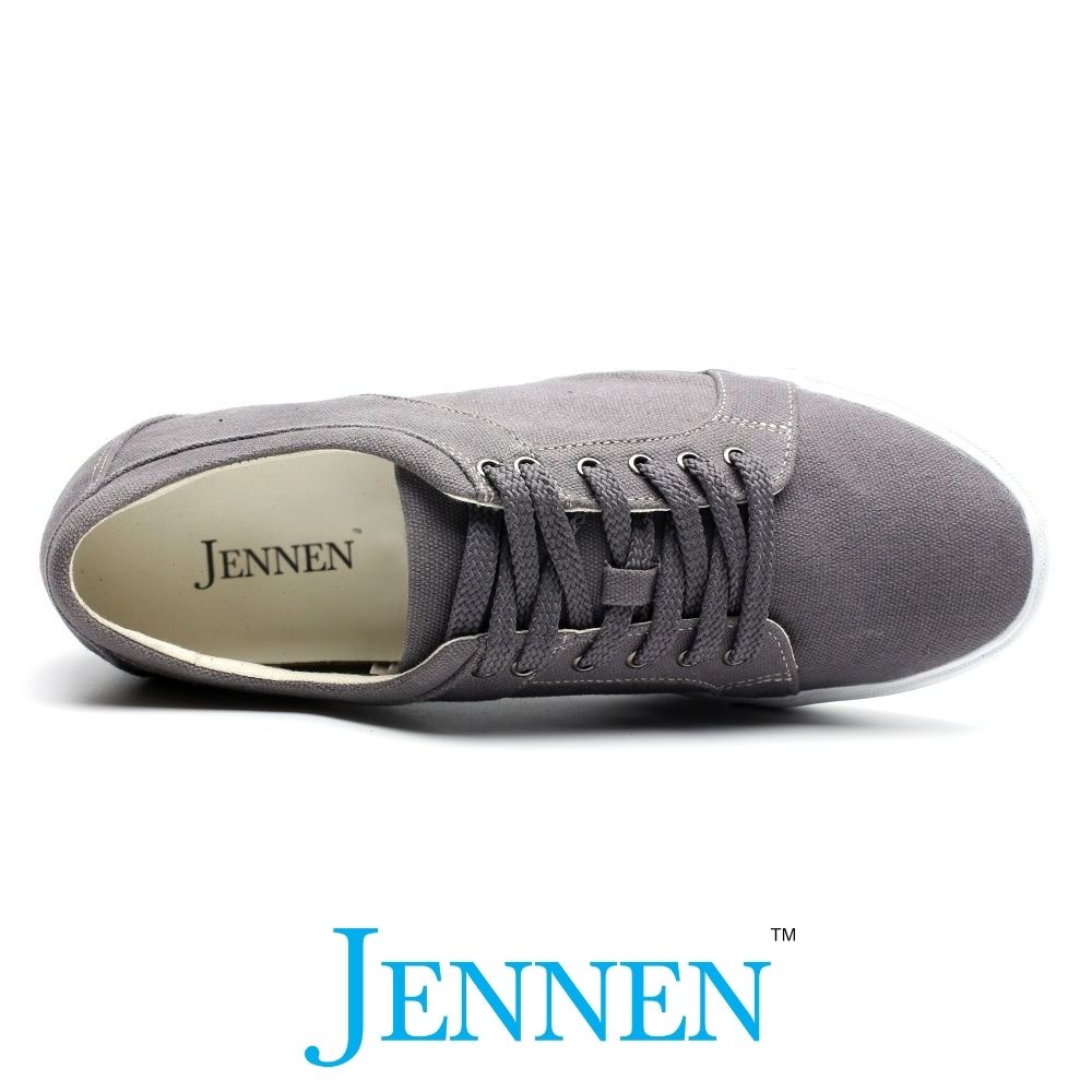 Mr. Bartok Grey 5cm | 2 inches Taller Grey Elevator Skate Style Shoes