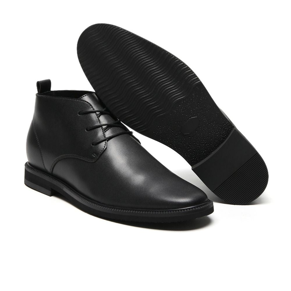 6cm taller Formal Vegan Elevator Boots