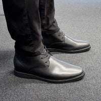  6cm | 2.4 Inches Height Boost | Formal Vegan Elevator Boots