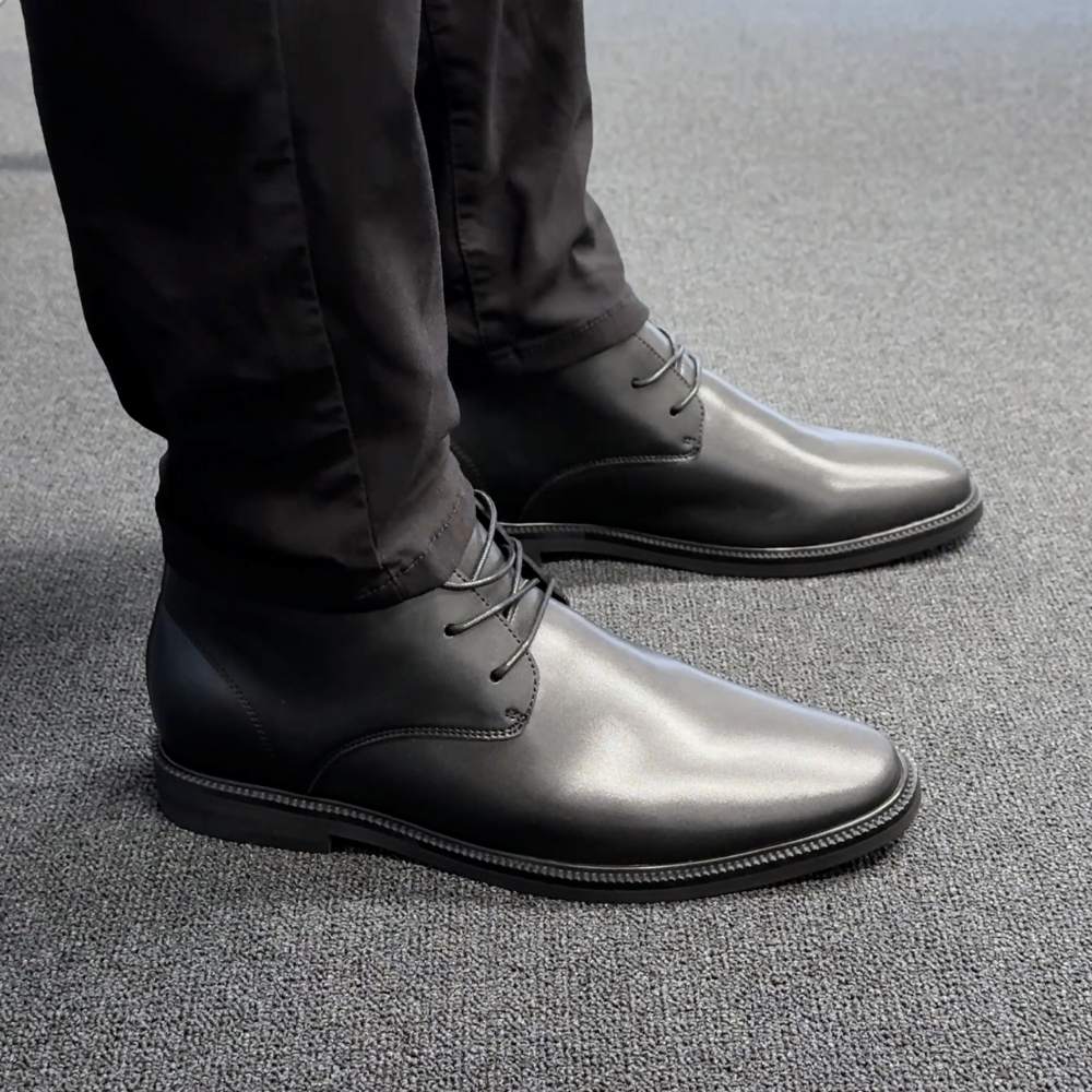 6cm | 2.4 Inches Height Boost | Formal Vegan Elevator Boots