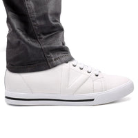 Mr. Bizet 6cm Taller Height Increasing White Sneakers