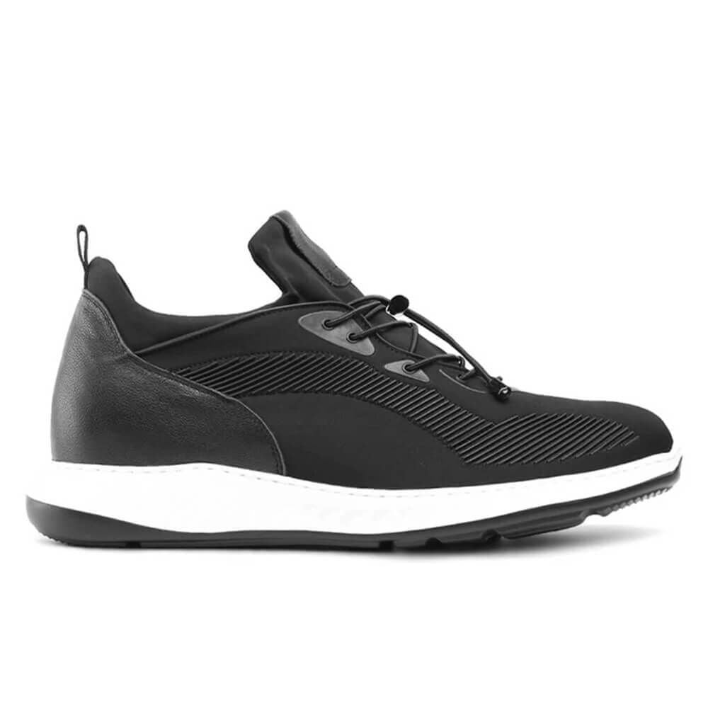 Mr. Bolt Delta Black 6cm | 2.4 inches Taller Height Increasing Sneakers