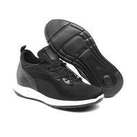 Mr. Bolt Delta Black 2.4 inches Taller Sporty Height Increasing Sneakers