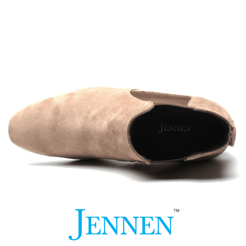 Mr. Norris Brown 7cm | 2.8 inches Taller Brown Elevator Chelsea Boots