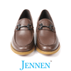 Mr. Gibson 7cm | 2.8 inches Stylish Slip On Brown Leather Elevator Shoes