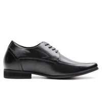 Mr. Bruch Black | 7.5cm Taller - Men's Business Elevator Shoes