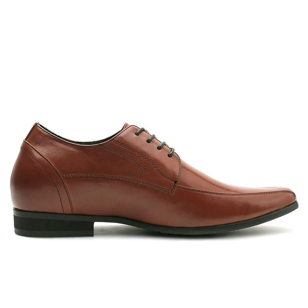 Mr. Bruch Brown 7.5cm | 3 inches Taller Formal Mens Height Lift Shoes