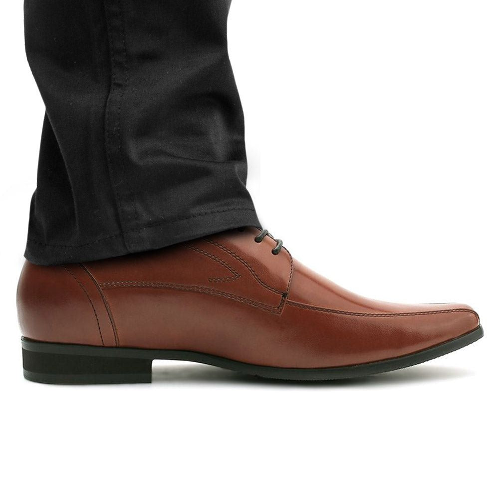 Mr. Bruch Brown 7.5cm | 3 inches Taller Formal Mens Height Lift Shoes