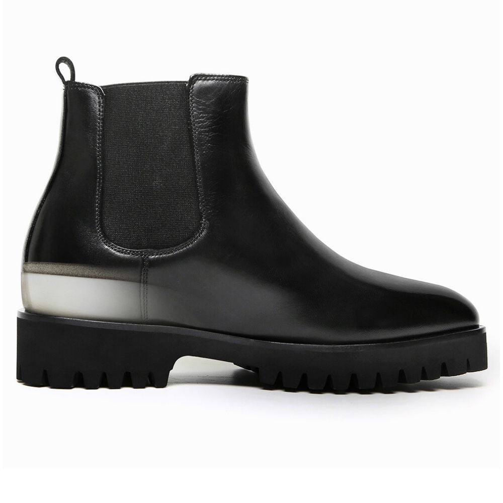 Mr. Callum Black 8cm | Premium Chelsea Elevator Boots (3.2")