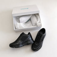 Mr. Coco All Black 10cm | Modern Height-Boosting Sneakers (4")