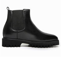 Mr. Callum Black 8cm | Premium Chelsea Elevator Boots (3.2")
