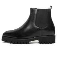 Mr. Callum Black 8cm | Premium Chelsea Elevator Boots (3.2")