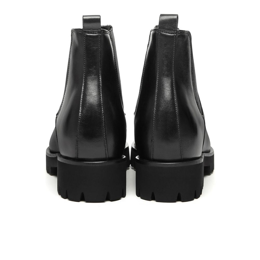 Mr. Callum Black 8cm | Premium Chelsea Elevator Boots (3.2")