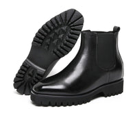Mr. Callum Black 8cm | Premium Chelsea Elevator Boots (3.2")