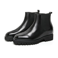 Mr. Callum Black 8cm | Premium Chelsea Elevator Boots (3.2")