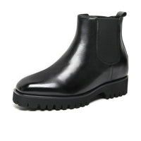 Mr. Callum Black 8cm | Premium Chelsea Elevator Boots (3.2")