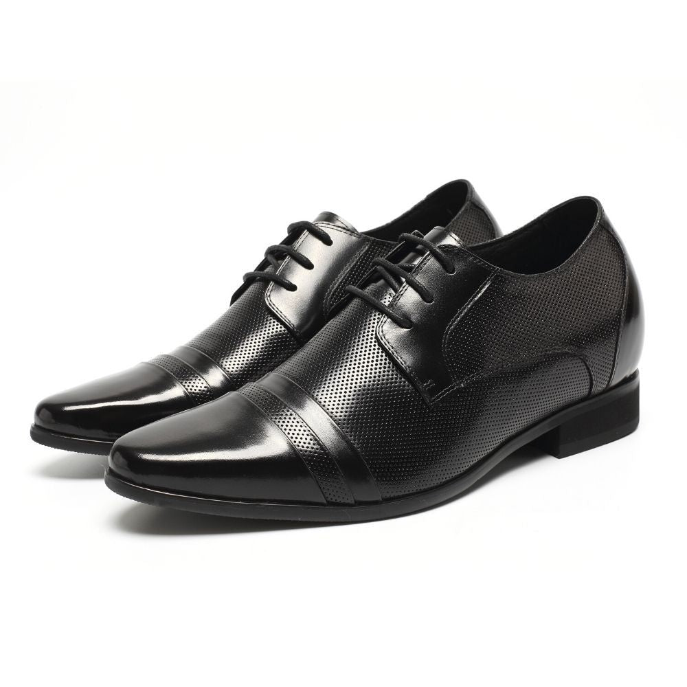 7cm height increase Men's formal elevator wedding shoes
