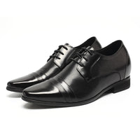 7cm height increase Men's formal elevator wedding shoes