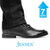 Mr. Caviezel 7cm | 2.8 inches Flat-Platform Black Leather Slip-On Shoes