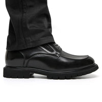 Mr. Charlie Black 8cm | Handcrafted Executive Leather Shoes (3.2")