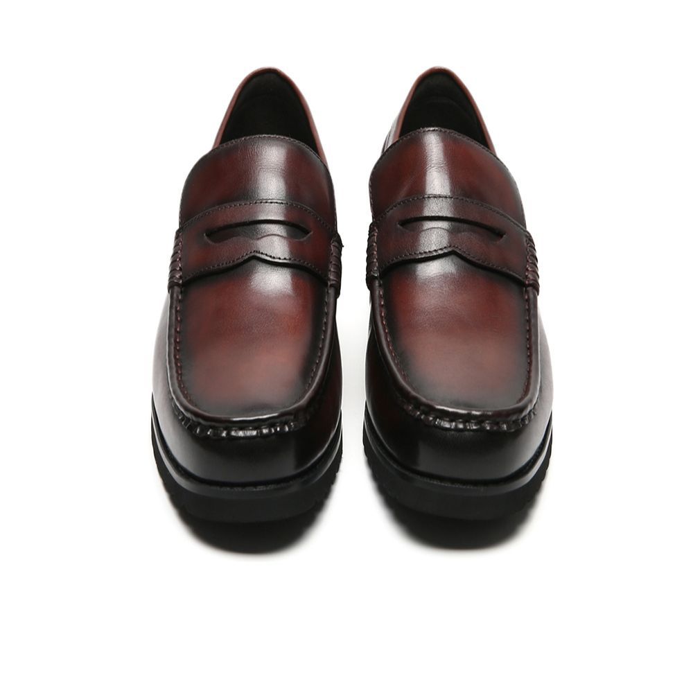 6cm taller hidden heel design for discreet height boost