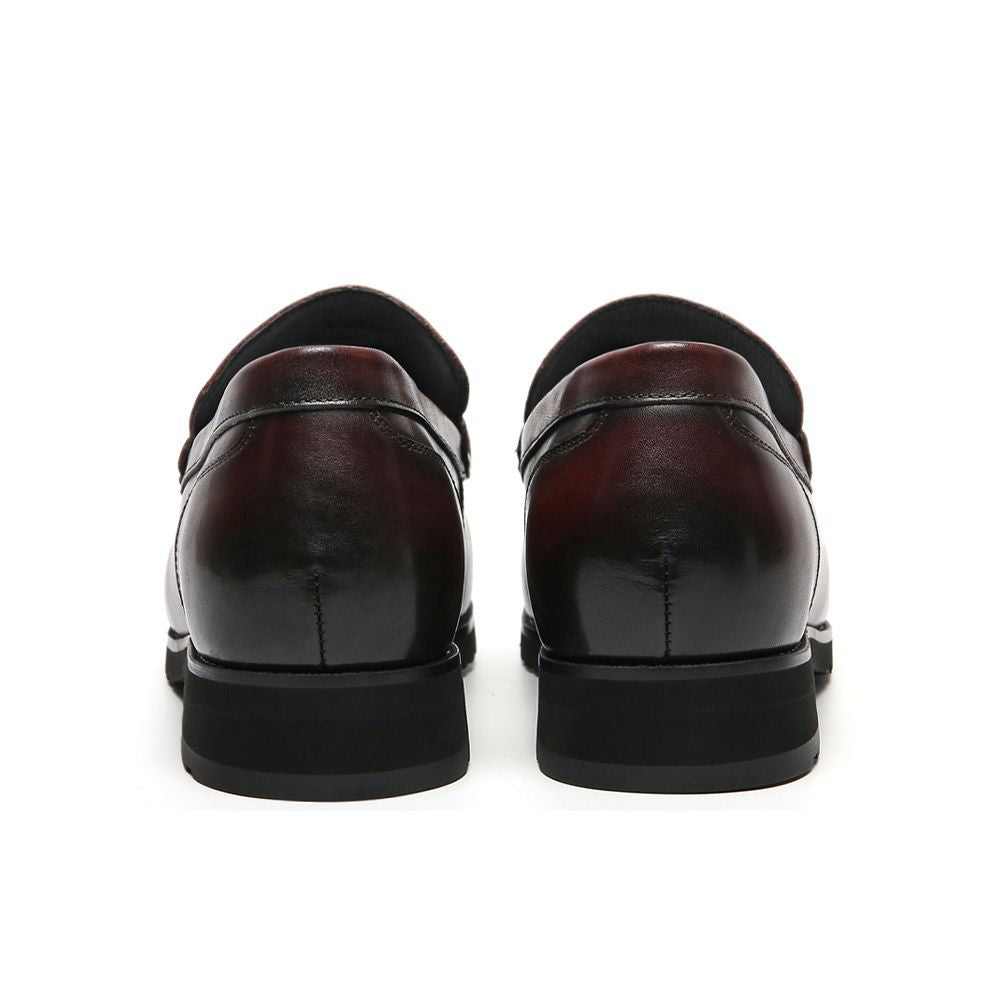 6cm taller Brown Elevator Footwear for Elevator Shoes with Hidden Heels