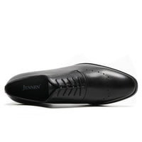 7cm taller black elegant elevator footwear for men