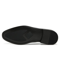 Black shoe sole 7cm taller black elegant elevator footwear for men