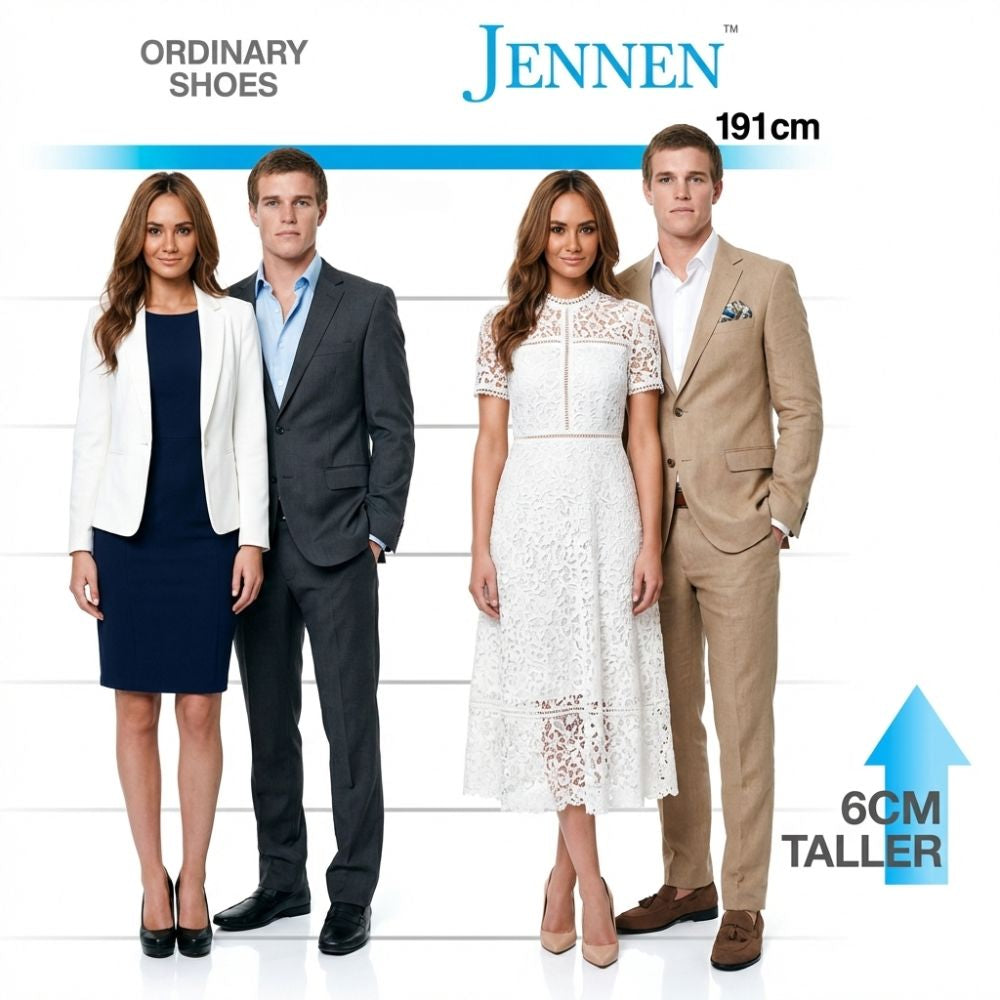 Mr. Ehnes Brown 6cm | Suede Slip-On Dress Shoes (2.4")