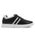 Mr. Ezekiel 6cm | 2.4 Inches Black Leather Elevator Sneakers |  Casual Leather Elevator Sneakers