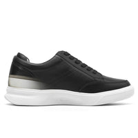 Mr. Federer 7cm | 2.8 inches Timeless Black Elevated Casual Shoes