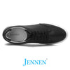 Mr. Federer 7cm | 2.8 inches Timeless Black Elevated Casual Shoes