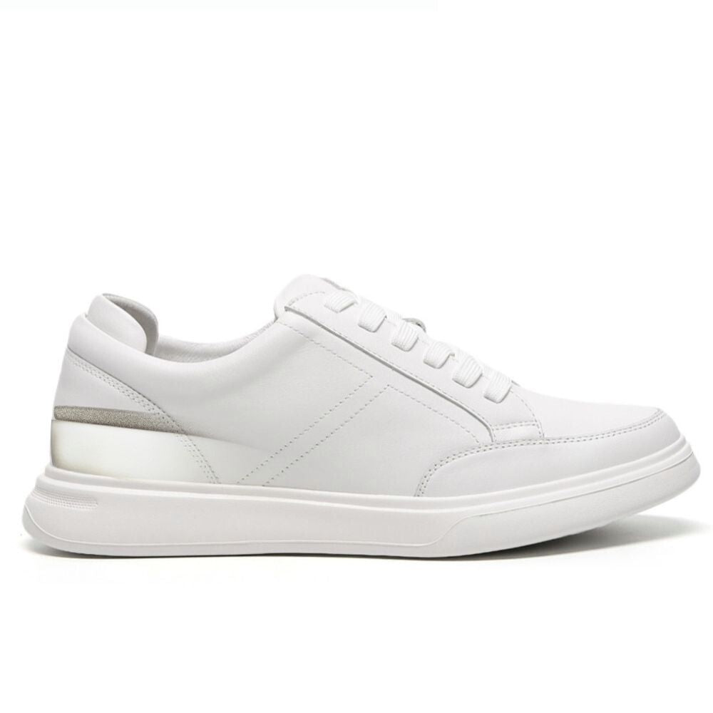 Mr. Federer 7cm | 2.8 Inches Height Boost | Elevator Sneakers for Trendy All White Casual Shoes