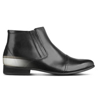 Mr. Ferras Vegan Black 8cm | 3.2 inches Taller Elevated Boots