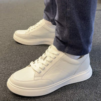 7cm | 2.8 Inches Height Boost | Elevator Sneakers for Trendy All White Casual Shoes