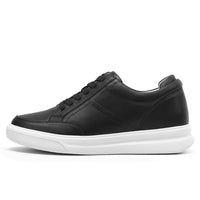 Trendy Black Sneakers with hidden 7cm heels