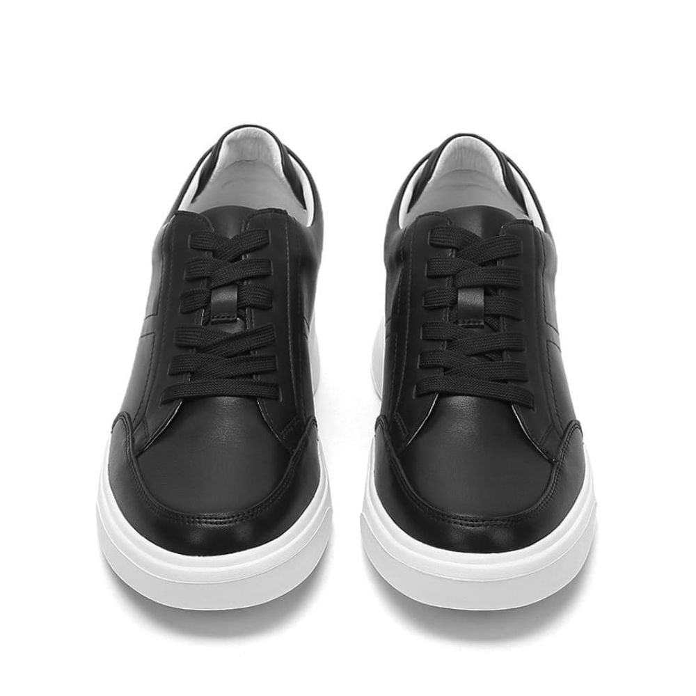 Designed in Australia Black Casual Sneakers with 7cm lifts