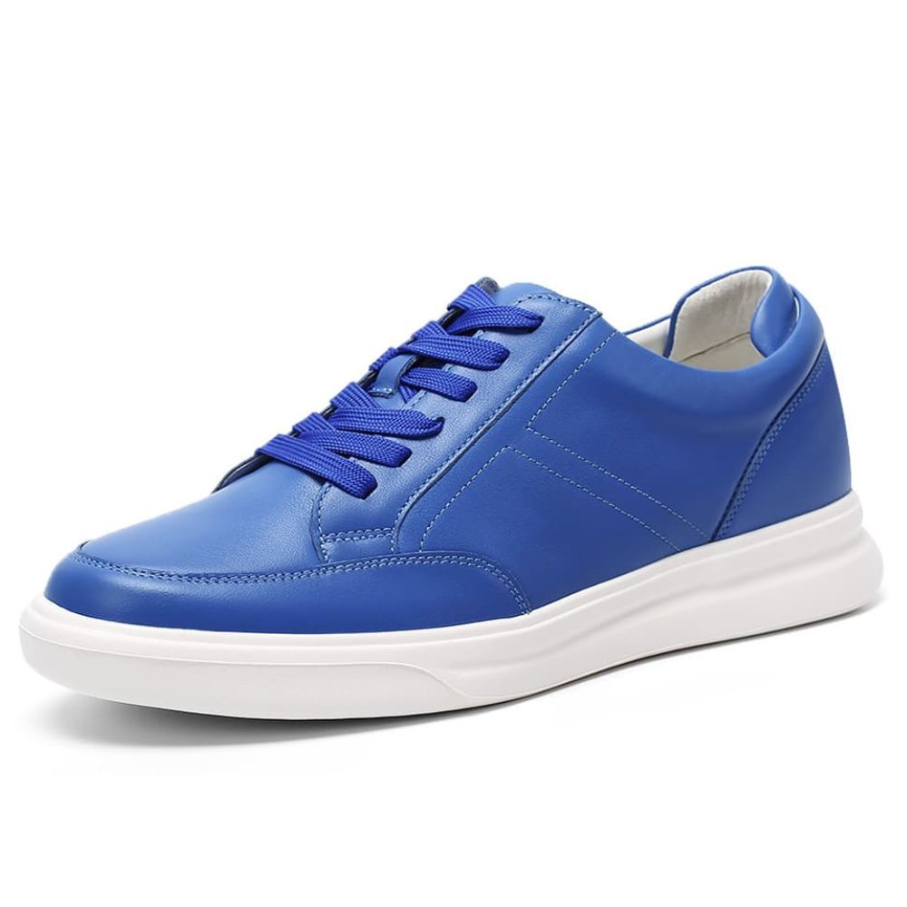 7cm elevated Blue athletic men's sneakers